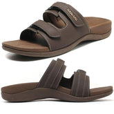 Womens Fashion Orthotic Slides Ladies Lightweight Athletic Yoga Mat Sandals Slip On Thick Cushion Slippers Sandals With Comfortable Plantar Fasciitis Arch